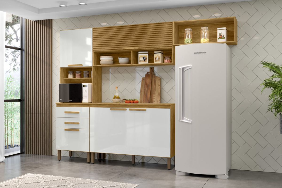 Cocina Sara modular en Marrocos y Off White